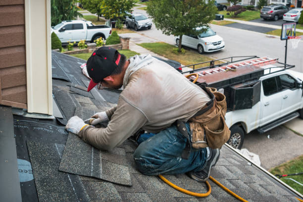 Professional Emergency Roof Repair technician working in Suffield, CT